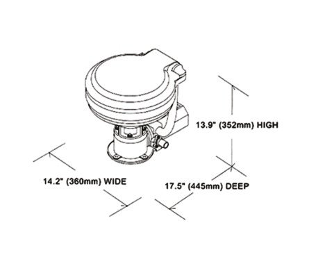 TMC - Electric Marine Toilet (Previous Part No. TMC-99902)